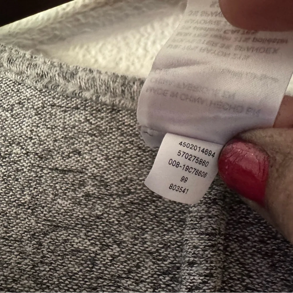 Chico's Cozy Heather Gray Dolman Tie Front Cardigan Chic Relaxed Size 3 (XL) - Picture 9 of 11